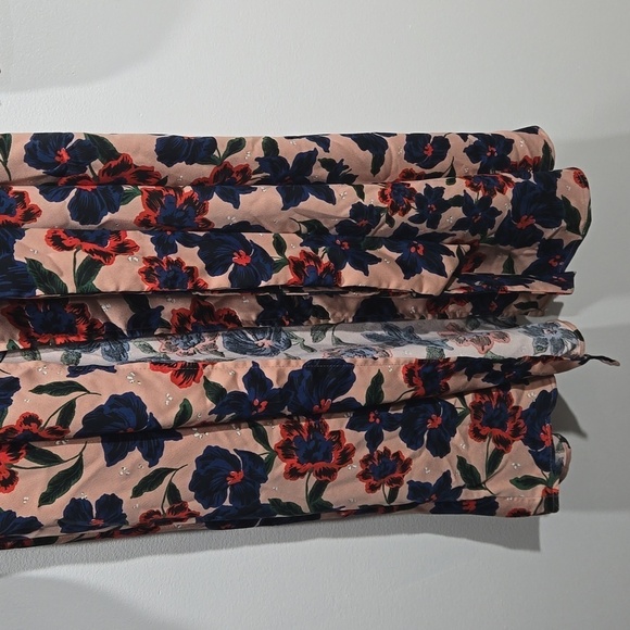 NEW ZARA Trafaluc Collection Floral Flower Print Belted Midi Dress Small - Picture 4 of 8